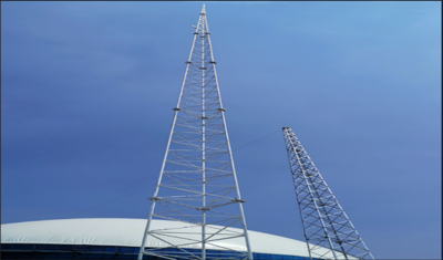 三柱圓鋼避雷塔